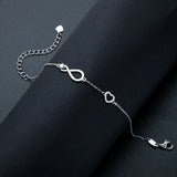 925 Silver Infinity Heart Bracelet - Mother's Birthday Gift