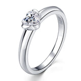 0.5ct Moissanite Rose Heart Shaped Engagement Ring