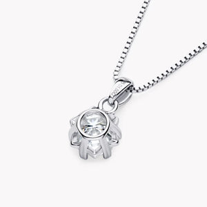1.0 Carat Moissanite Snowflake Pendant Necklace