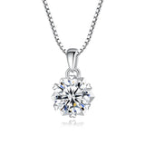 1.0 Carat Moissanite Snowflake Pendant Necklace