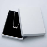 2.5mm D Moissanite Mountain Pendant Necklace in 925 Sterling Silver