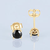 925 Silver 5mm Moissanite Stud Earrings