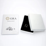 925 Silver 5mm Moissanite Stud Earrings