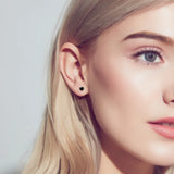 925 Silver 5mm Moissanite Stud Earrings