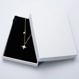 3MM Moissanite Star Pendant 925 Silver Necklace, Birthday Gift