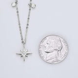 3MM Moissanite Star Pendant 925 Silver Necklace, Birthday Gift