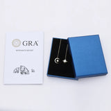Dazzling 3mm&5mm D VVS1 Moissanite Dangle Earrings