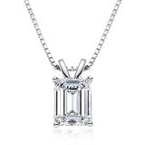 925 Silver Simulated Diamond Necklace for Women Big Sona Diamond Gift