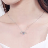 Animal Style Dancing Pendant Necklace with 0.3ct Moissanite
