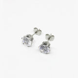 CZ Crown Stud Earrings for Women Round Ball Earrings Bow Jewelry