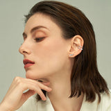 Sterling Silver 0.6cttw Moissanite Ear Clips Earrings