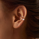 Sterling Silver 0.6cttw Moissanite Ear Clips Earrings