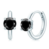 0.5ct VVS1 Moissanite Hoop Earrings 925 Silver