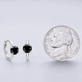 0.5ct VVS1 Moissanite Hoop Earrings 925 Silver