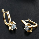 Moissanite Drop Huggie Earring 925 Sterling Silver Hoops