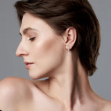 Moissanite Drop Earrings D VVS1 2.5mm Silver Jewelry