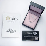 Moissanite Round Cut 4mm Stone Pendant Necklace in 925 Sterling Silver