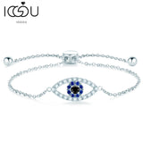 925 Silver Evil Eye Moissanite Bracelet for Women