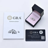 Square Stud Earring Moissanite 925 Sterling Silver Fine Jewelry