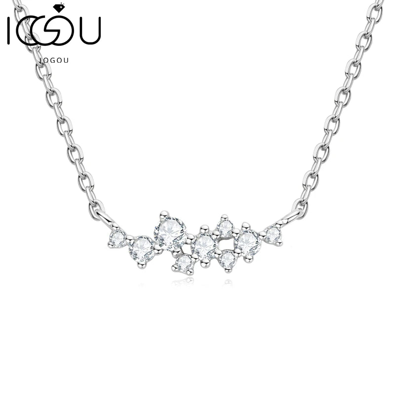 Moissanite Necklace 925 Sterling Silver D Pendant Choker
