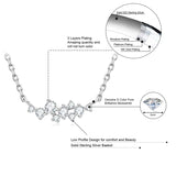 Moissanite Necklace 925 Sterling Silver D Pendant Choker