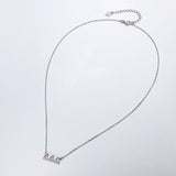 925 Sterling Silver Mountain Moissanite Necklace for Women 2.5mm D Pendant