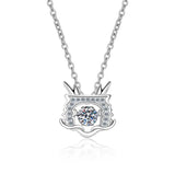 Zodiac Dancing Pendant Necklace Jewelry Gift For Women