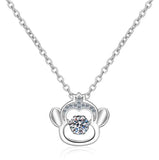 Zodiac Dancing Pendant Necklace Jewelry Gift For Women