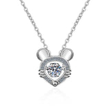 Zodiac Dancing Pendant Necklace Jewelry Gift For Women