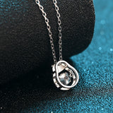 925 Silver Moissanite Fat Cat Pendant Necklace