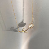 Rose Flower Necklace 925 Sterling Silver Tulips Pendant Fine Jewelry