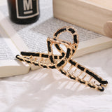 Metal Hollow Geometric Hair Claw Ladies Cross Crab Bath Clip