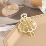 Geometric Pearl Crystal Hair Clips Hair Accessories
