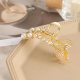 Geometric Pearl Crystal Hair Clips Hair Accessories