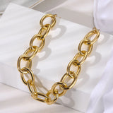 Punk Geometric Chain Choker Necklace for Women