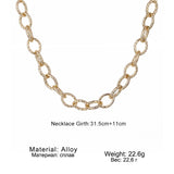 Punk Thick Chain Choker Necklace Gothic Clavicle Jewelry