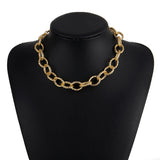 Punk Thick Chain Choker Necklace Gothic Clavicle Jewelry