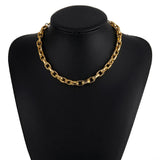 Punk Heavy Metal Chain Choker Necklace Women Goth Jewelry