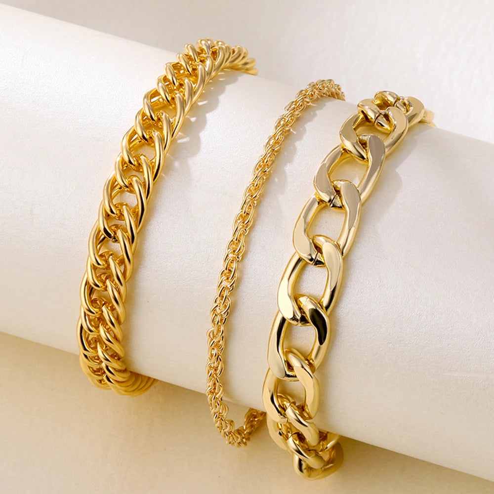 Bohemian Chain Anklets Set for Women