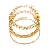 Bohemian Chain Anklets Set for Women