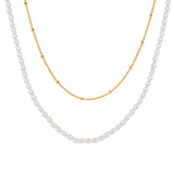 Women's Pearl Bead Chain Collar Necklace Bohemian Jewelry Gift