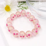 IPIRIDY Elastic Printed Glass Crystal Bead Therapy Crystal - 8mm - Birthday Gift