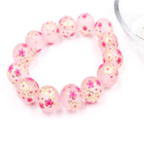 IPIRIDY Elastic Printed Glass Crystal Bead Therapy Crystal - 8mm - Birthday Gift