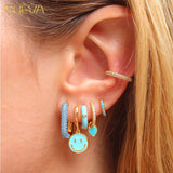 Mixed Set: Zircon Ear Cuffs Dangles