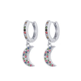 Colorful Zircon Dangle Earrings for Women