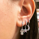 Colorful Zircon Dangle Earrings for Women