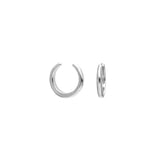 Filled Metal C Shape Geometric Ear Cuff Clips for Women