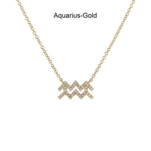 CZ Constellation Planet Necklace Pendant for Women