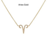 CZ Constellation Planet Necklace Pendant for Women