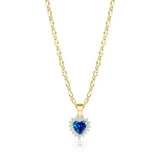 Colorful Zircon Heart of The Ocean Necklace Pendant Jewelry